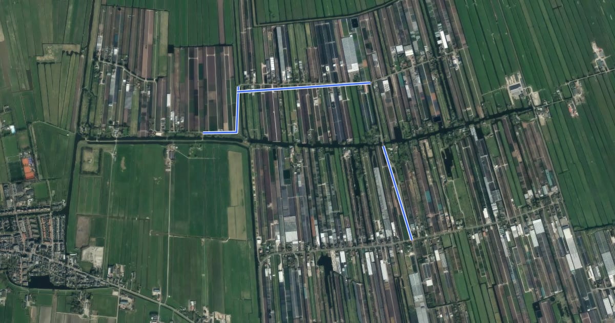 Маршрут 35-39 на спутниковом снимке