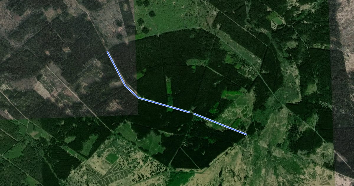 Маршрут 35-83 на спутниковом снимке