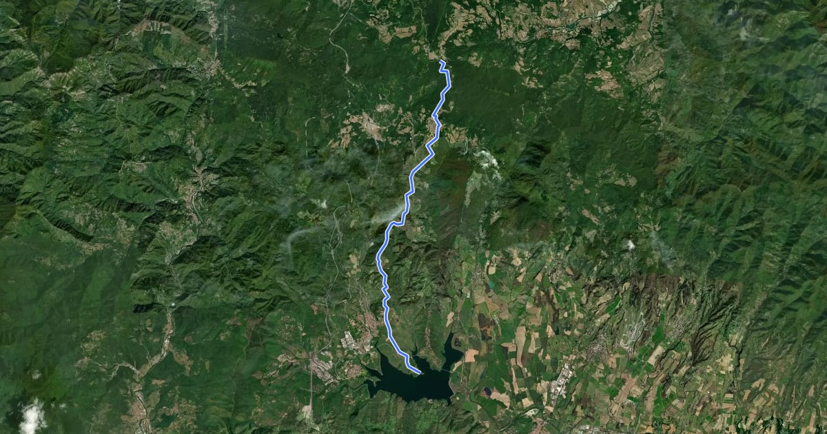 Маршрут 352 на спутниковом снимке