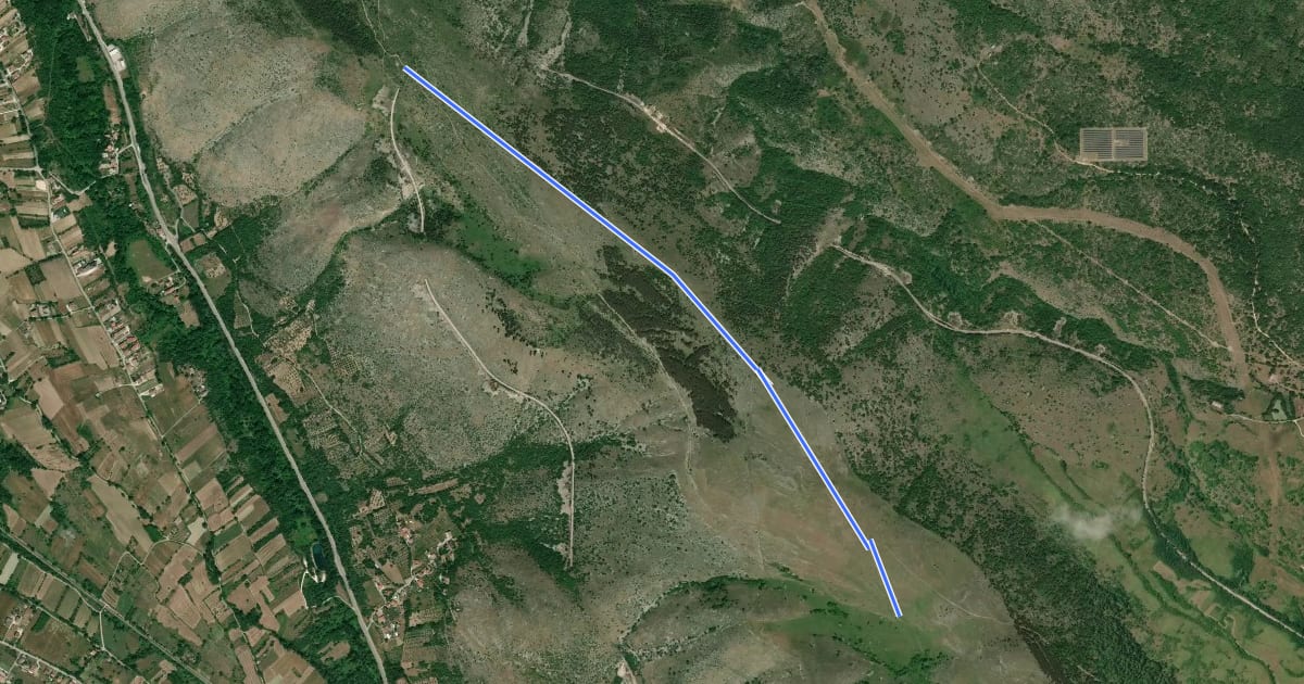 Маршрут 354 на спутниковом снимке
