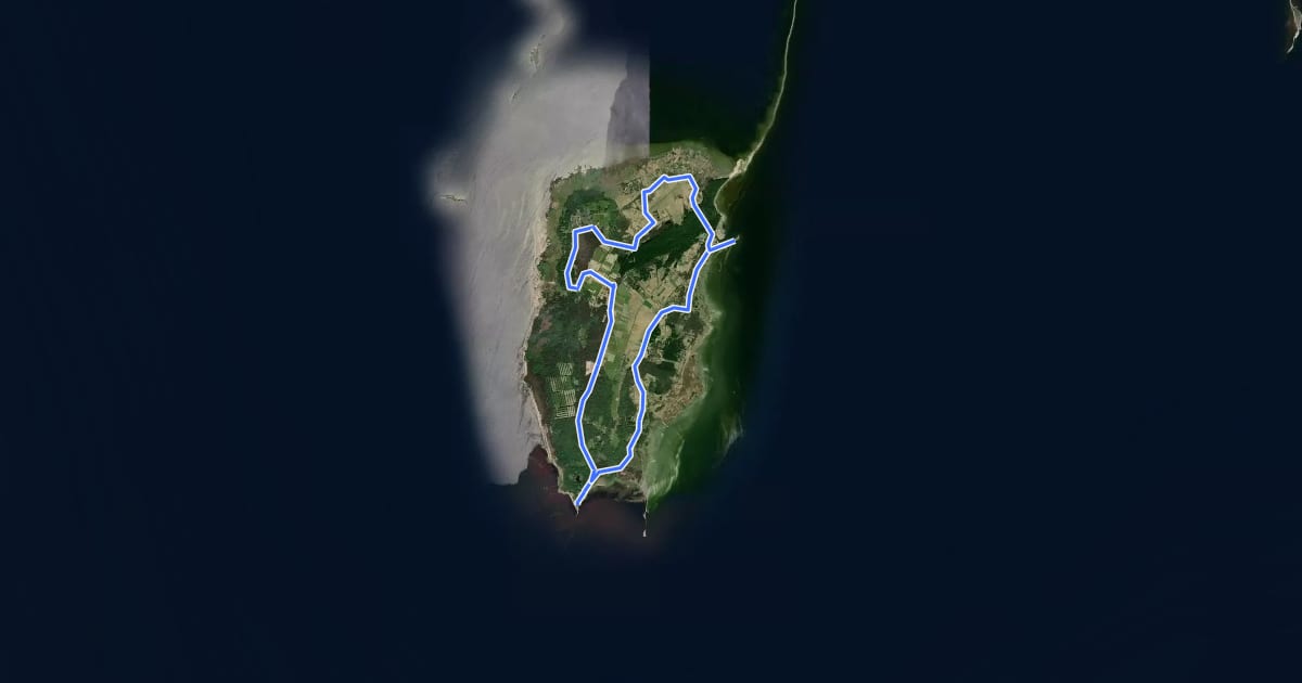 Маршрут 361: Kihnu island на спутниковом снимке