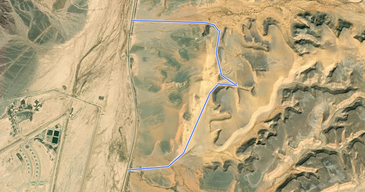 Маршрут חולות כיסוי на спутниковом снимке