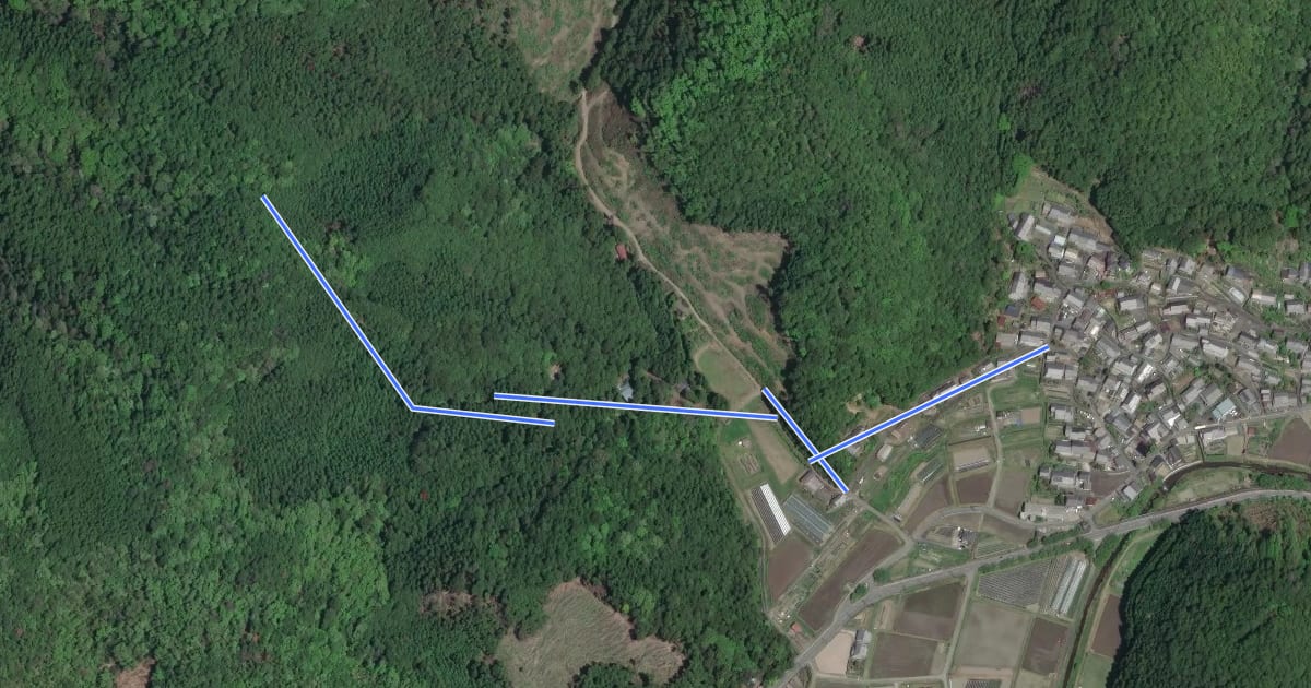 Маршрут 京都一周トレイル北山コース 37:40 на спутниковом снимке