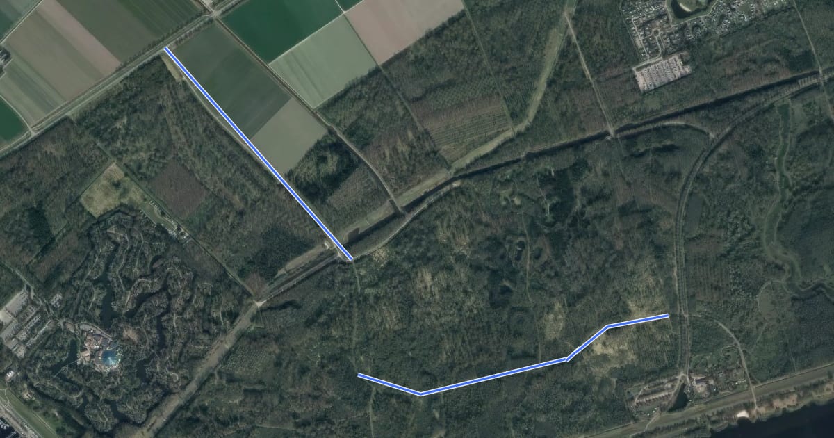 Маршрут 38-61 на спутниковом снимке