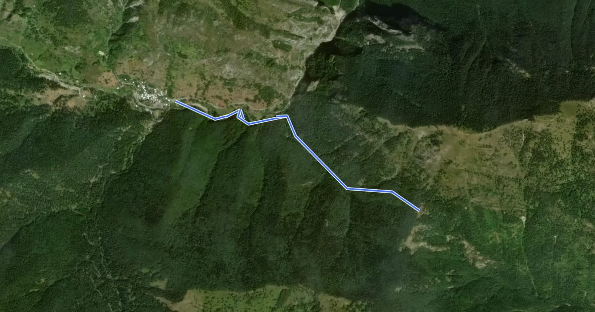 Маршрут 381C на спутниковом снимке