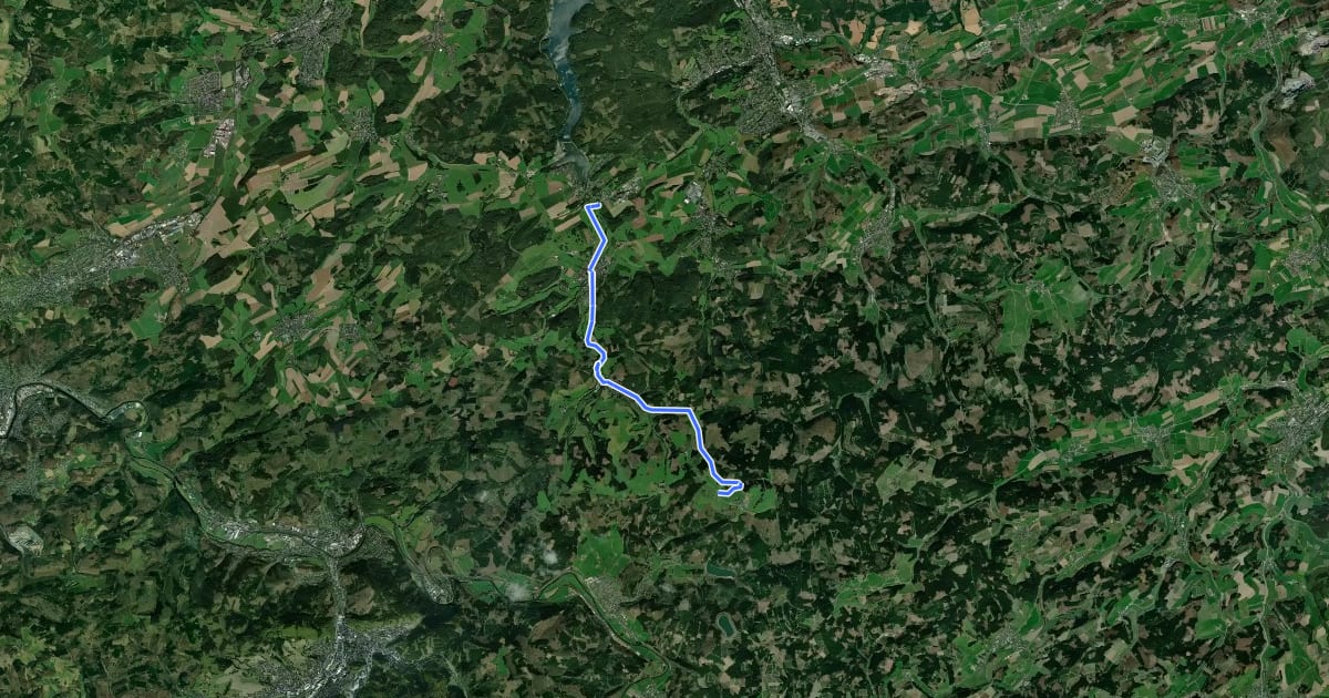 Маршрут (39) Sundern-Amecke - (71) Sundern-Wildewiese на спутниковом снимке