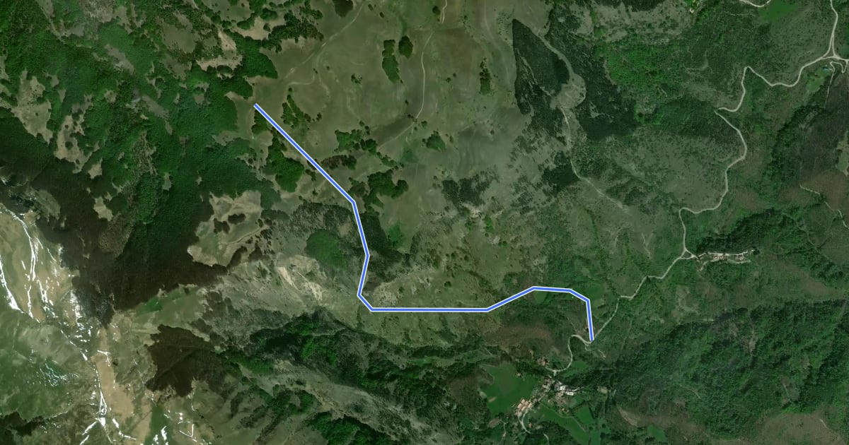 Маршрут 390C на спутниковом снимке