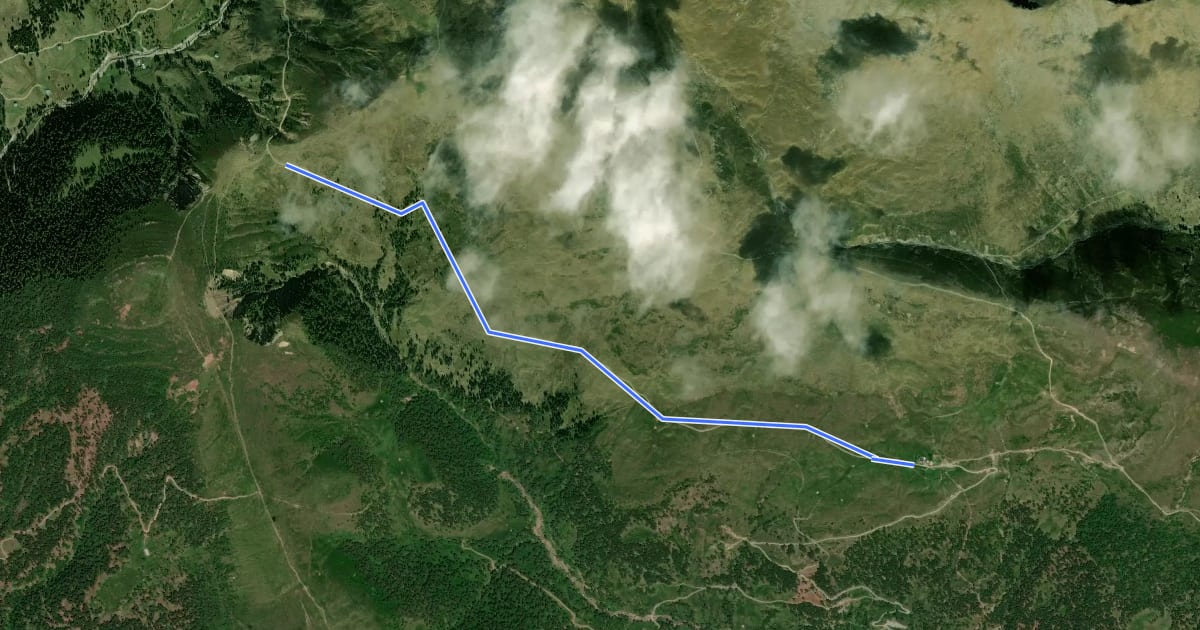 Маршрут 3A на спутниковом снимке
