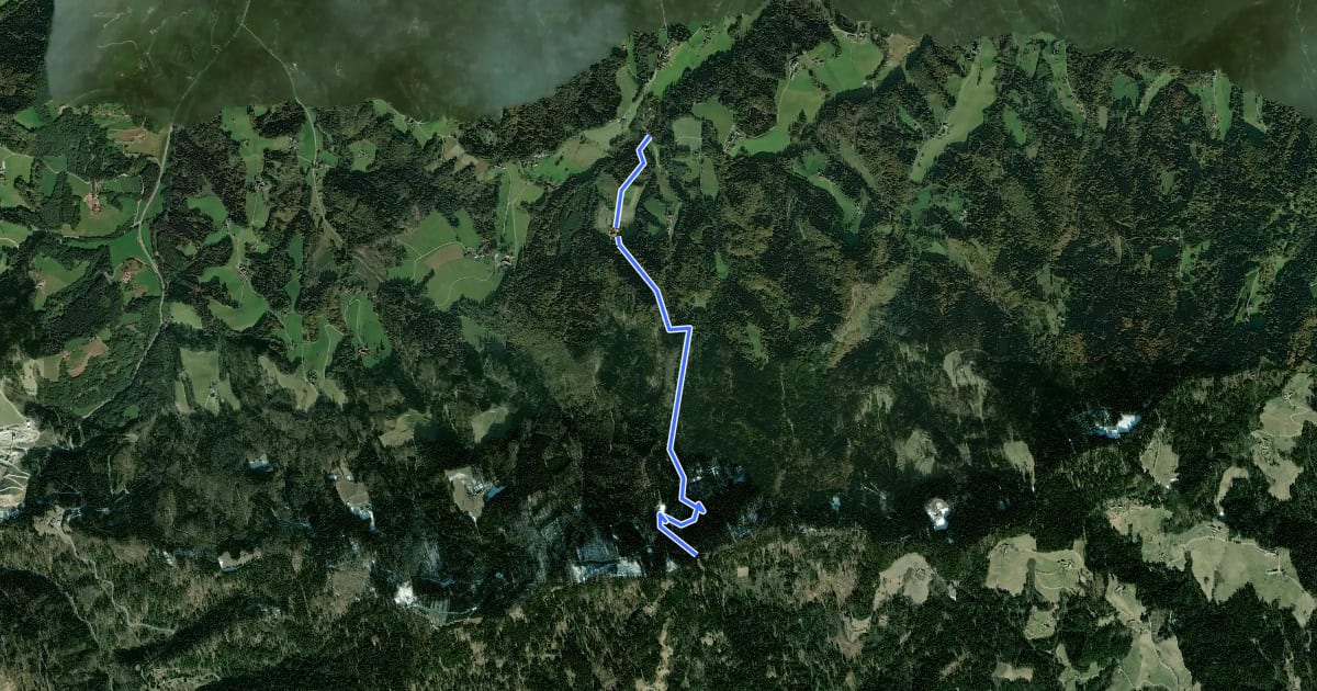 Маршрут 3Eiben Hausberg-Trail на спутниковом снимке