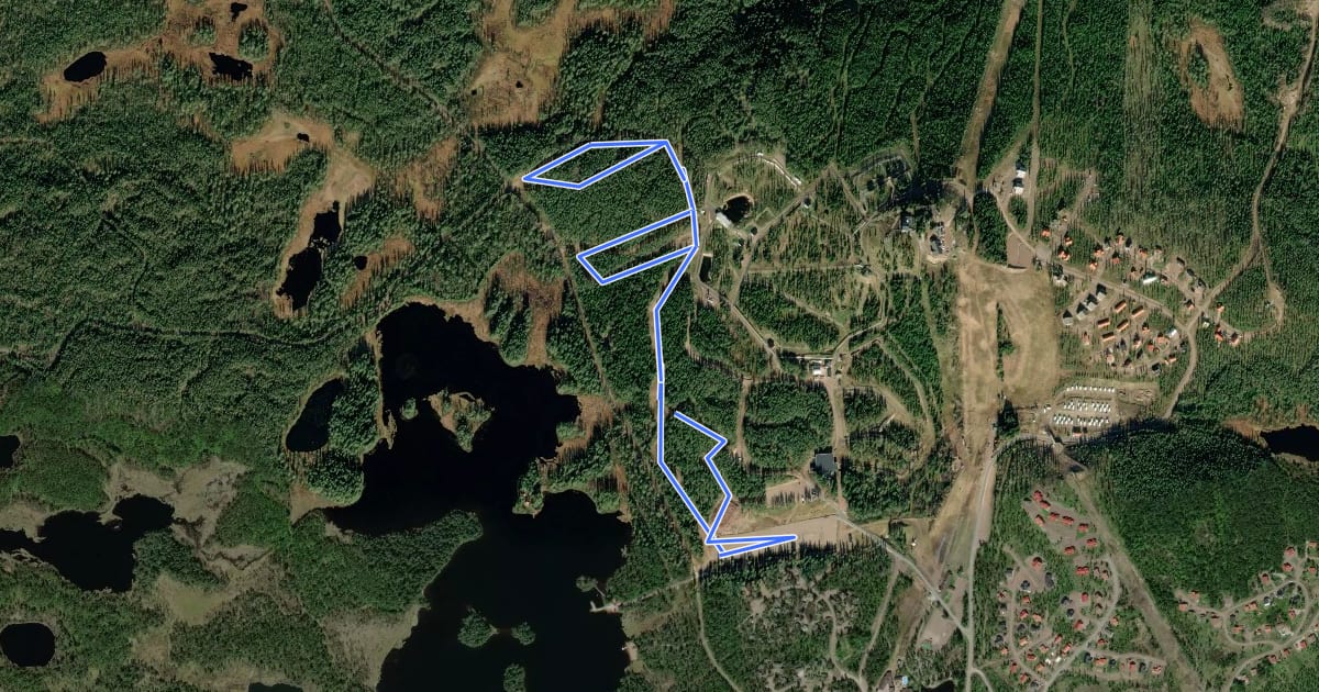Маршрут 4,0 km konstsnöspår на спутниковом снимке