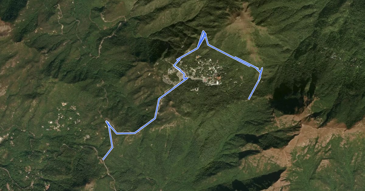 Маршрут 鳳凰徑第4段 Lantau Trail Section 4 на спутниковом снимке