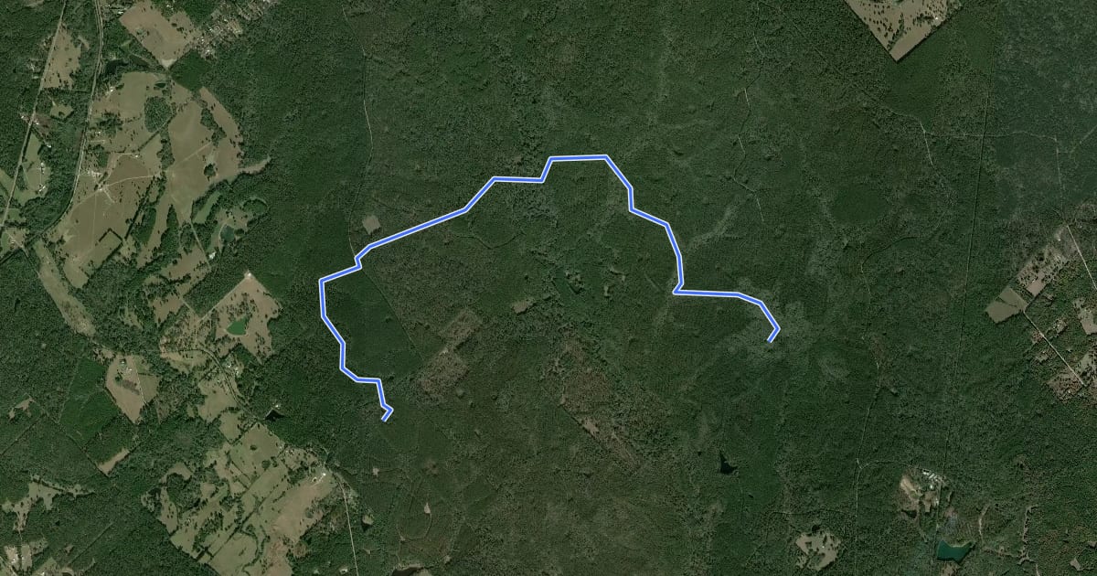 Маршрут 4 Notch Loop Trail на спутниковом снимке