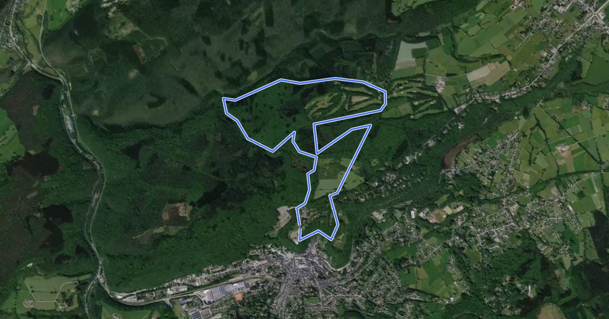 Маршрут 4. Promenade du Golf на спутниковом снимке