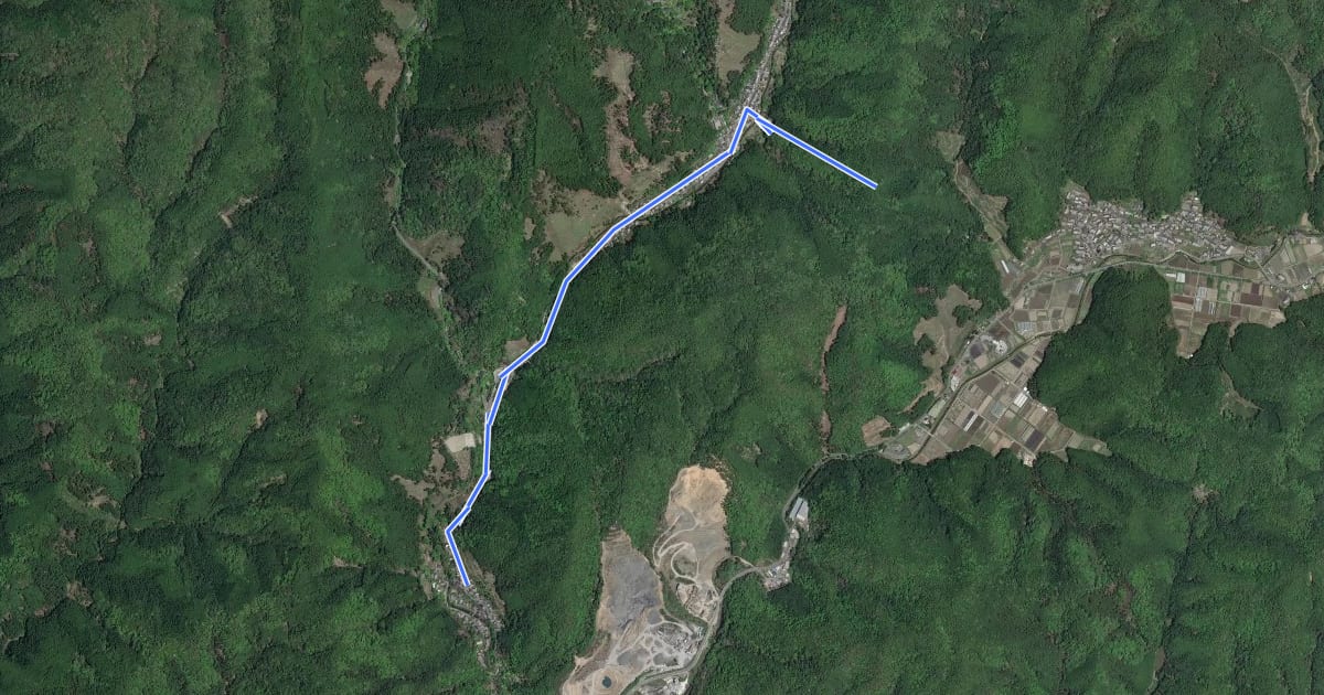 Маршрут 京都一周トレイル北山コース 40:46 на спутниковом снимке
