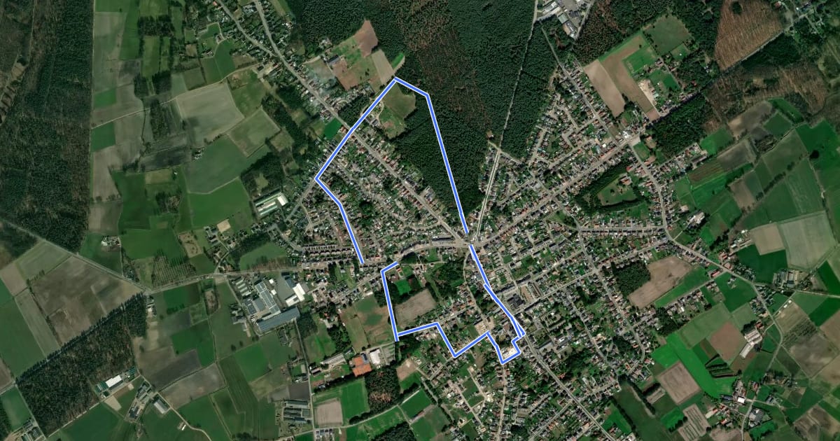 Маршрут 4000-stappenroute на спутниковом снимке