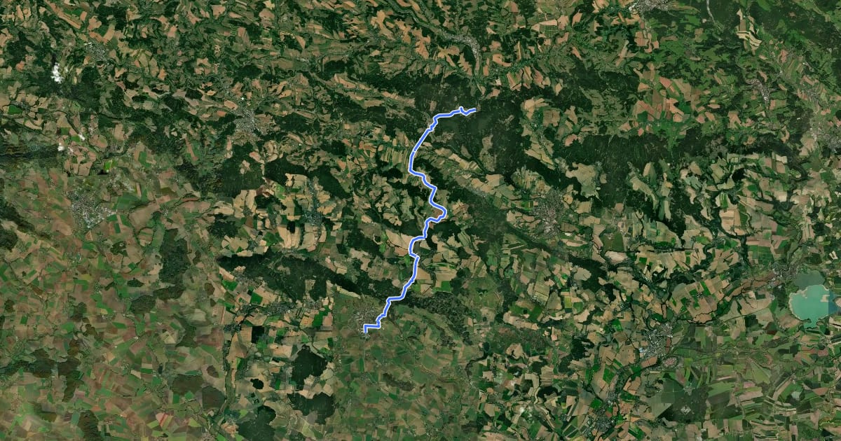 Маршрут 4086 Hořice (Husova ul.) - Debrné на спутниковом снимке