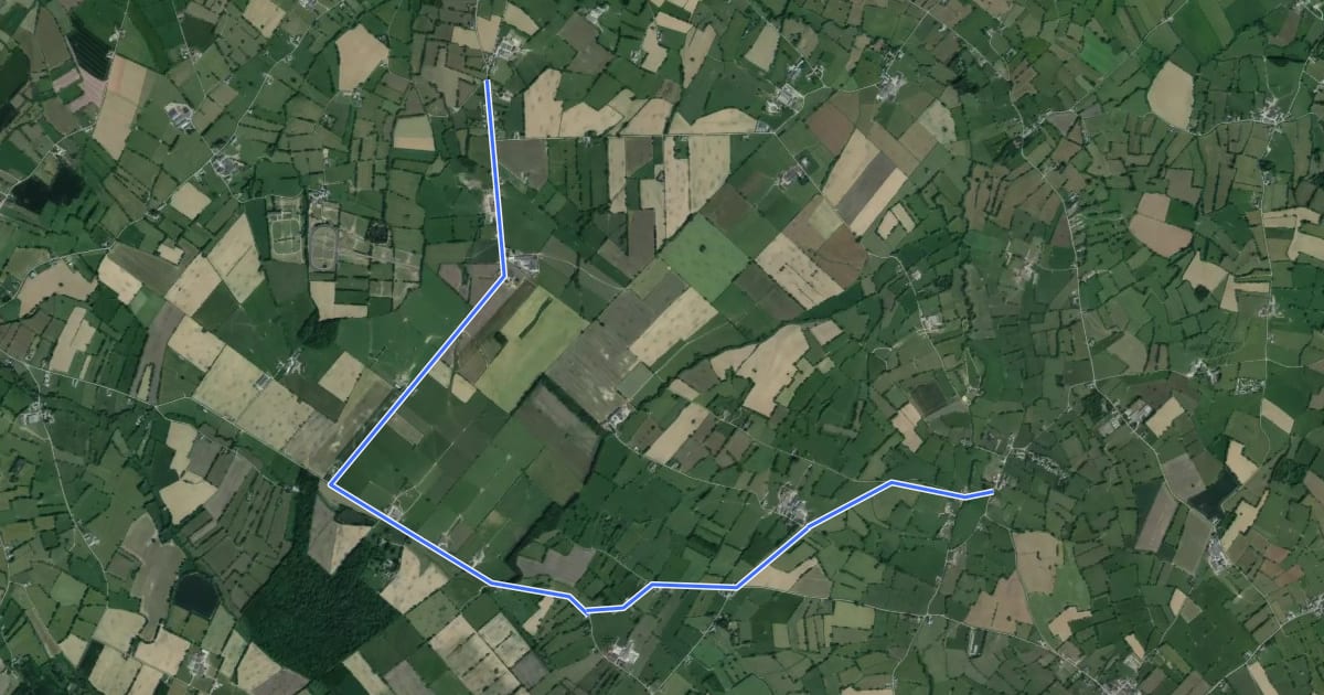 Маршрут 41-38 на спутниковом снимке