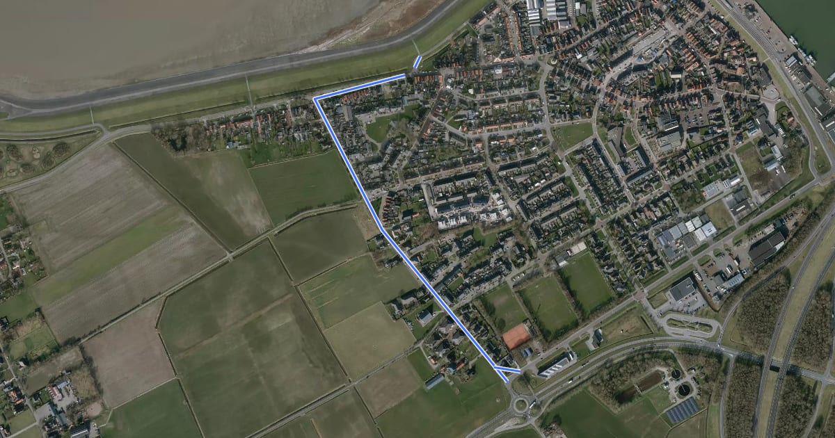 Маршрут 41-44 на спутниковом снимке