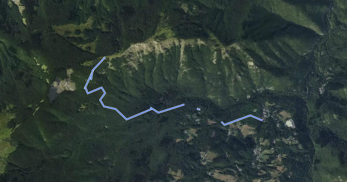 Маршрут 419 на спутниковом снимке