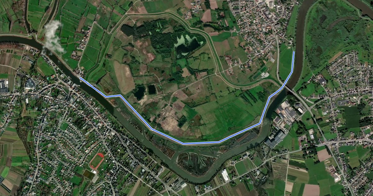Маршрут 42-46 на спутниковом снимке