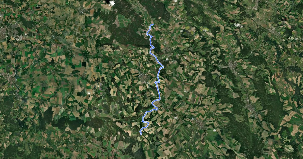 Маршрут 4229 Nové Hrady-Plchovice на спутниковом снимке