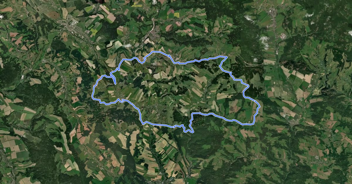 Маршрут 4253 [Č] Okružní z Čenkovic на спутниковом снимке