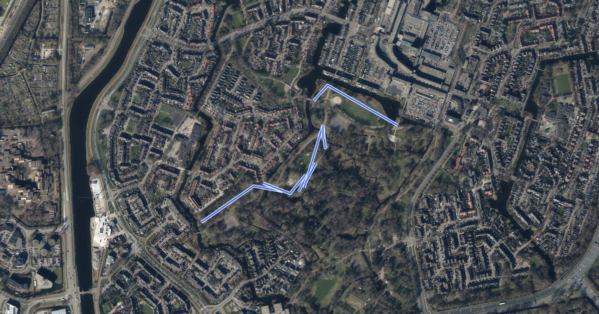 Маршрут 43-42 на спутниковом снимке