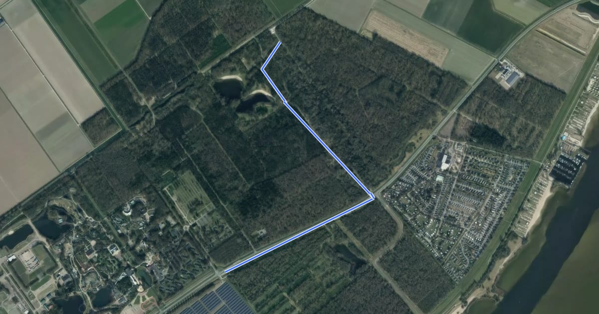 Маршрут 44-48 на спутниковом снимке