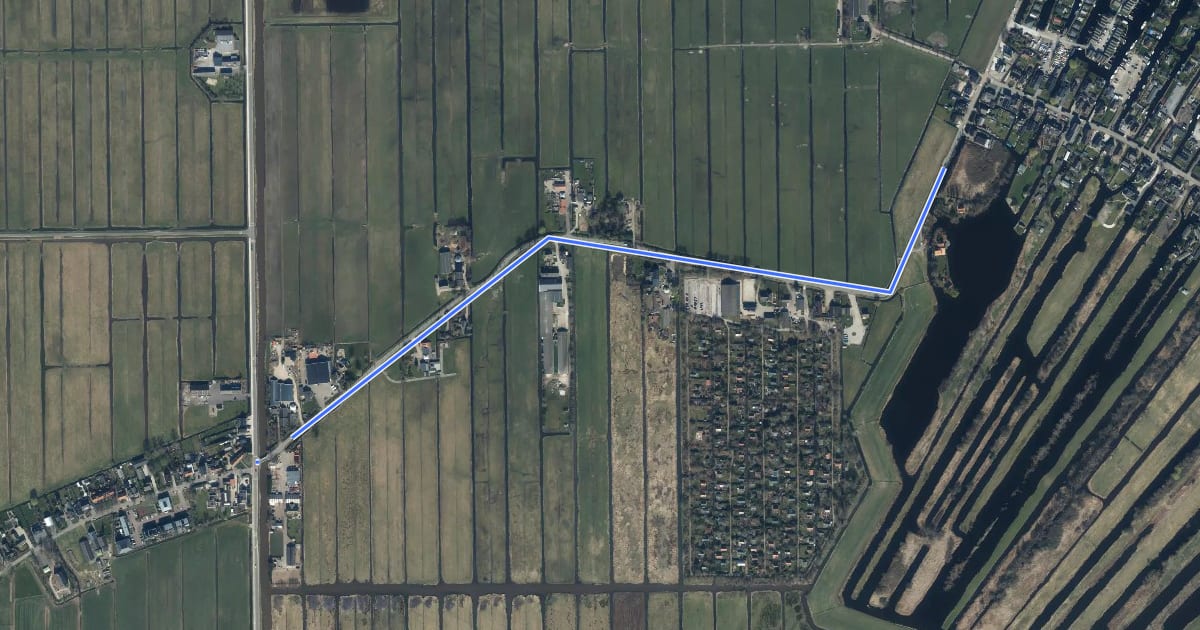 Маршрут 44-54 на спутниковом снимке