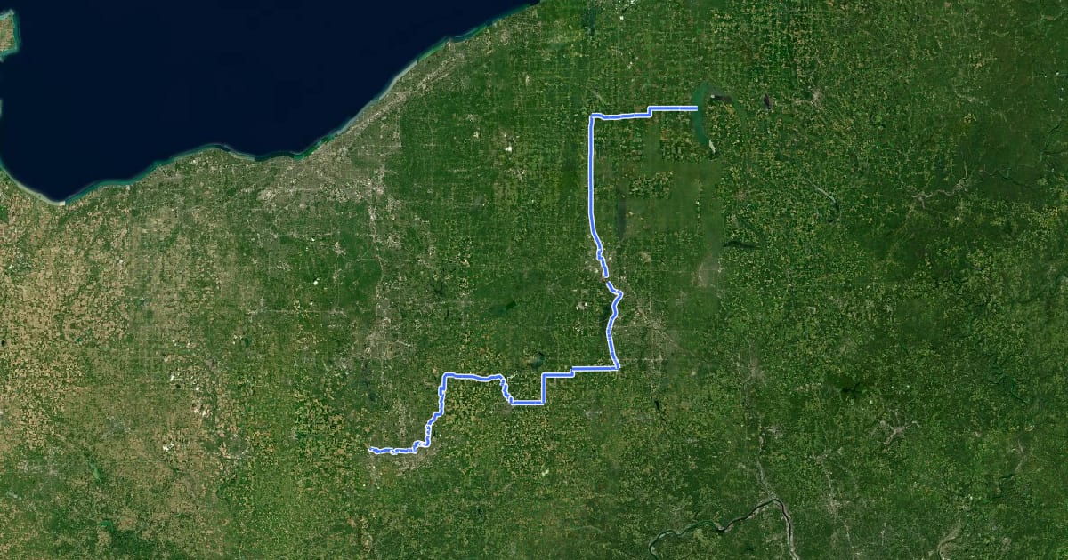 Маршрут 44 (Proposed) на спутниковом снимке