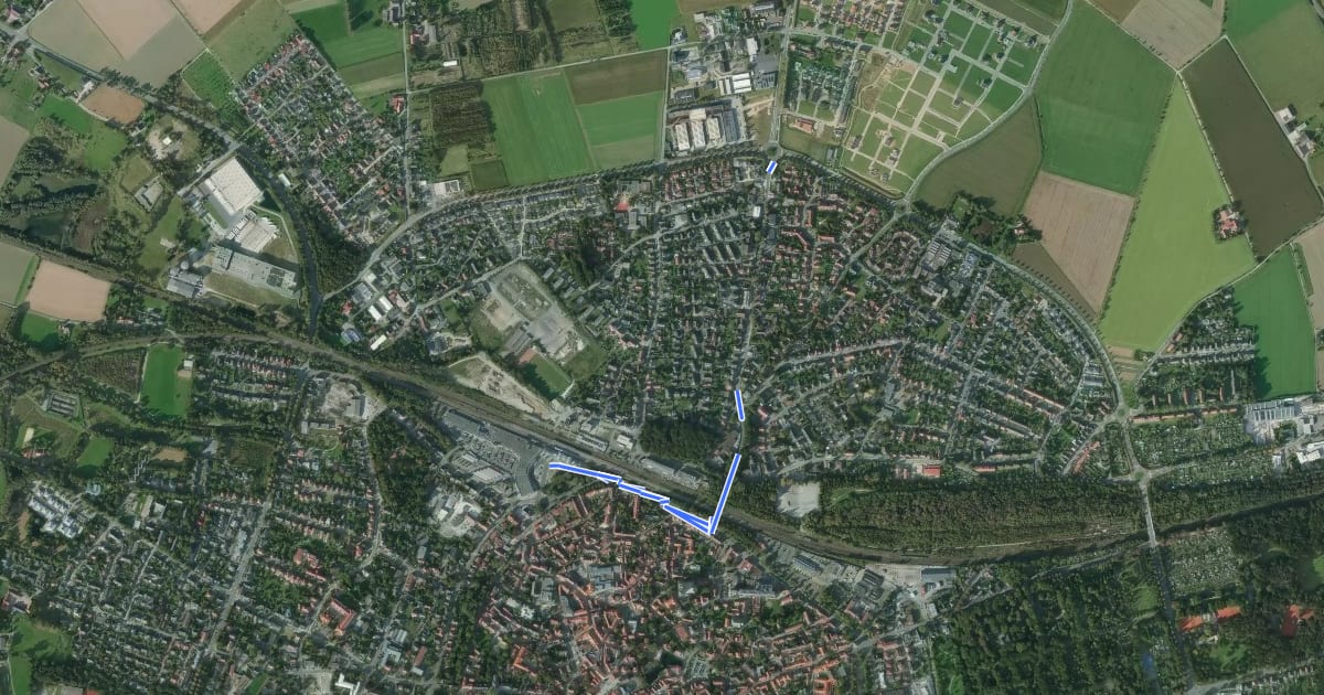 Маршрут (44) Soest - (46) Soest на спутниковом снимке