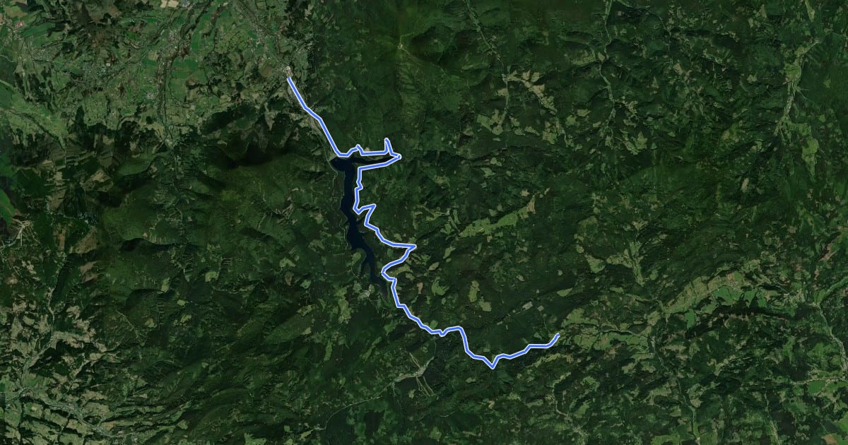 Маршрут 461 Ostravice - Klokočov (CZ/SK) на спутниковом снимке