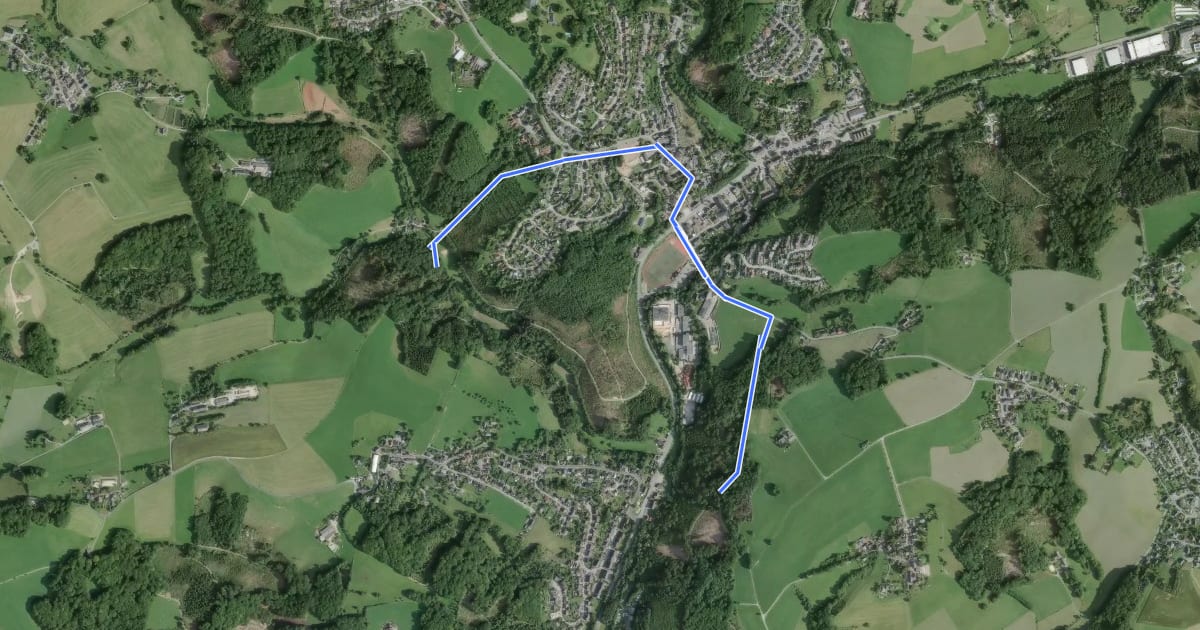 Маршрут [<4a] Wanderweg 4a des KEV на спутниковом снимке
