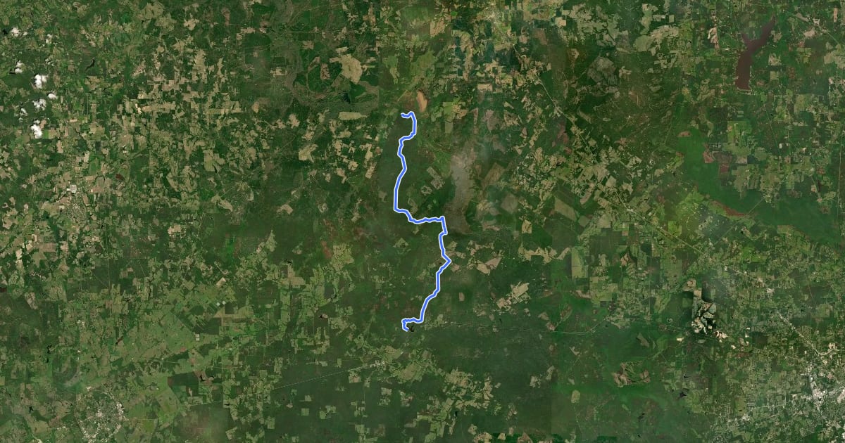 Маршрут 4C National Recreation Trail на спутниковом снимке