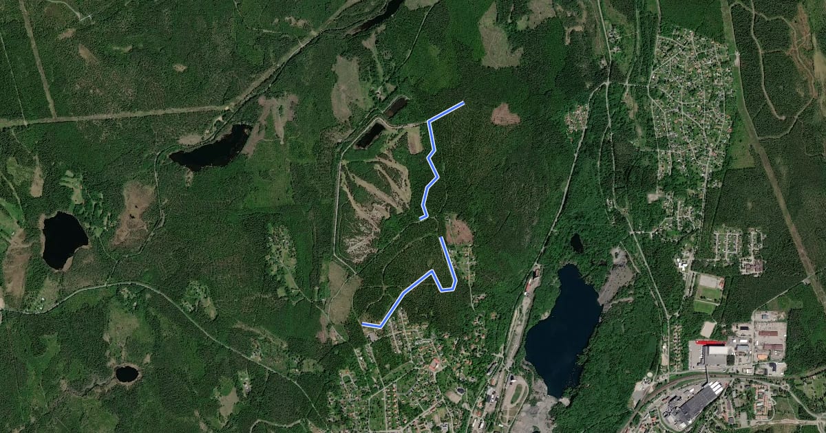 Маршрут 5,0 km на спутниковом снимке