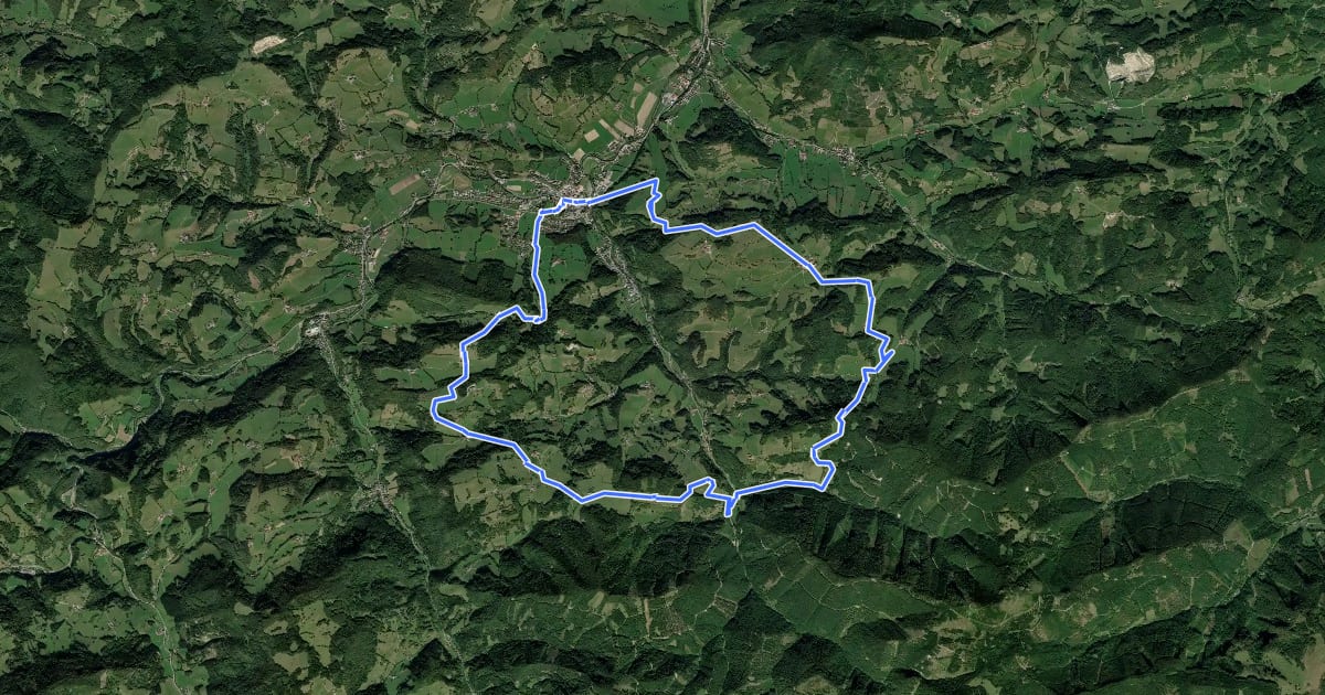 Маршрут 5/03 Sois-Wanderroute на спутниковом снимке