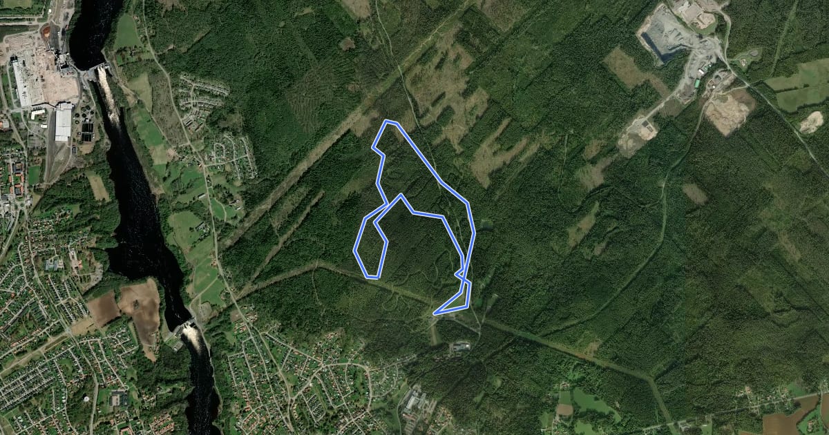 Маршрут 5 km на спутниковом снимке