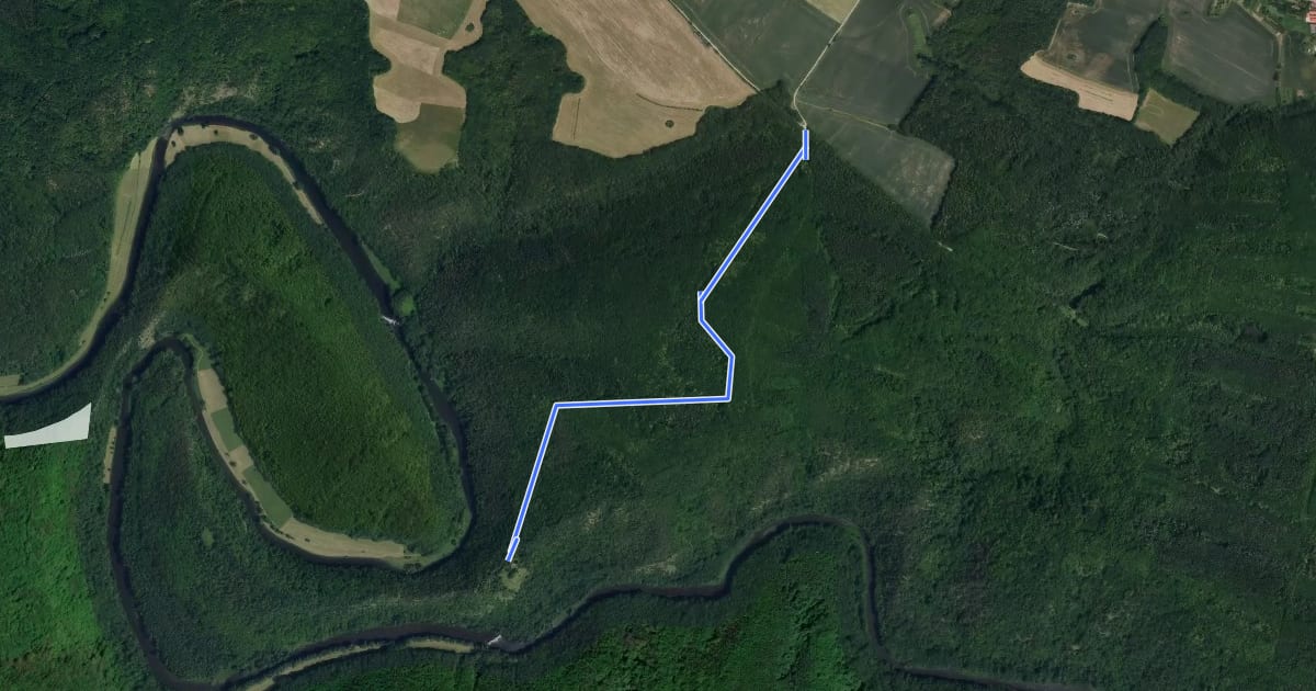 Маршрут 5002 Příčky, rozc. - Nový Hrádek, zříc. на спутниковом снимке