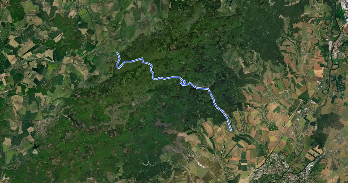 Маршрут 5019 на спутниковом снимке