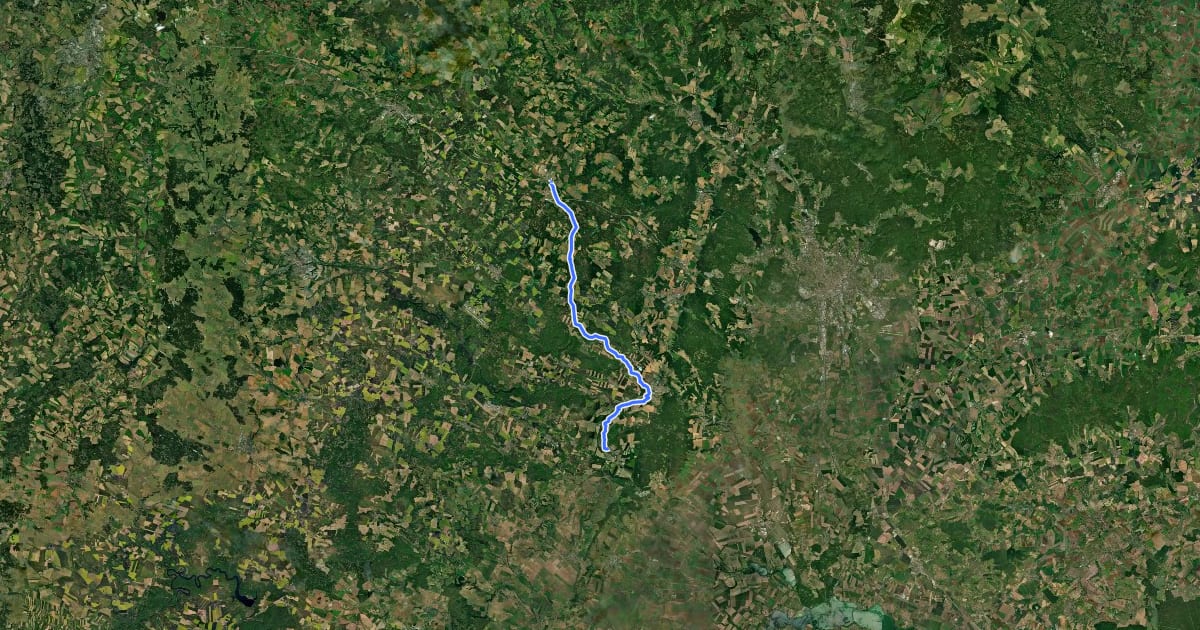 Маршрут 5170 на спутниковом снимке
