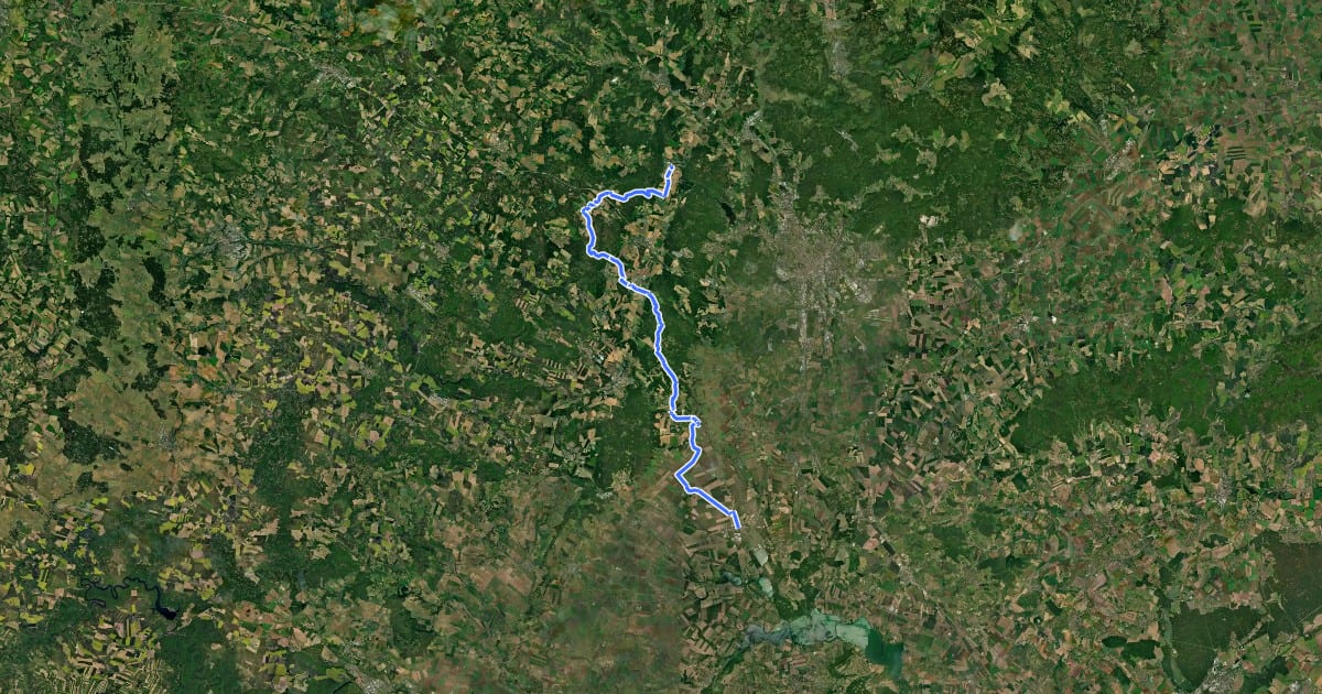 Маршрут 5171 на спутниковом снимке