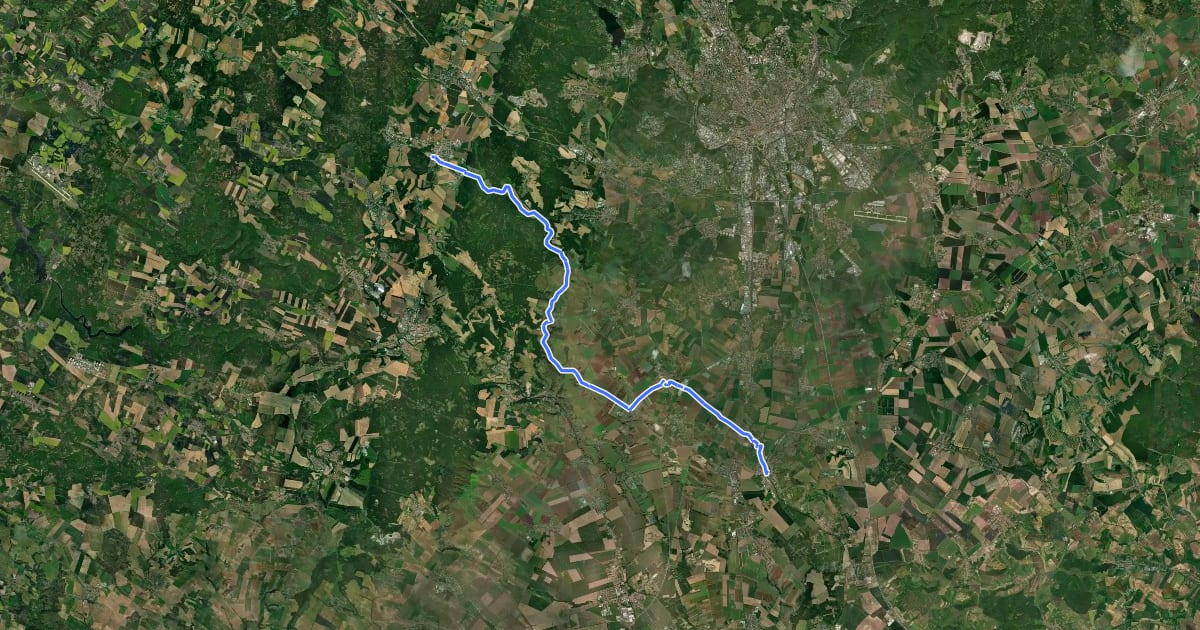 Маршрут 5172 на спутниковом снимке