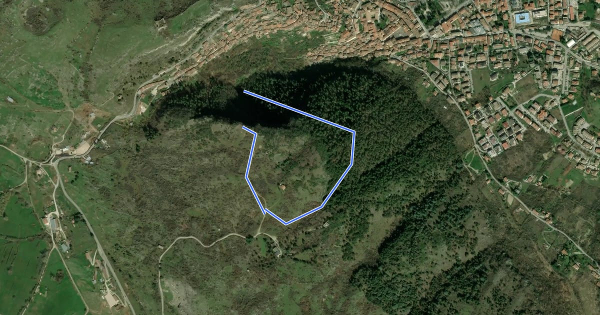 Маршрут 517A на спутниковом снимке