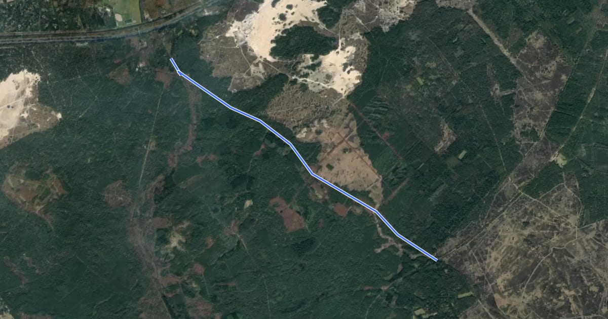 Маршрут 53-73 на спутниковом снимке