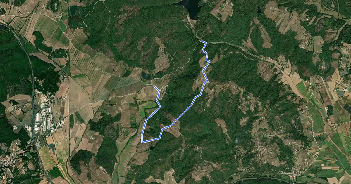Маршрут 531 на спутниковом снимке
