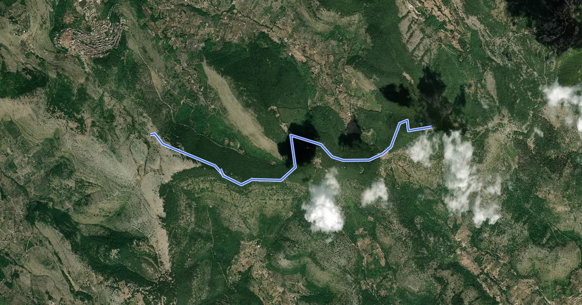 Маршрут 534 на спутниковом снимке
