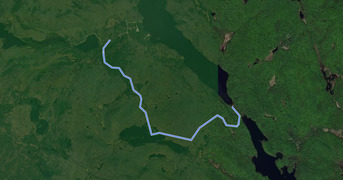 Маршрут 54 на спутниковом снимке