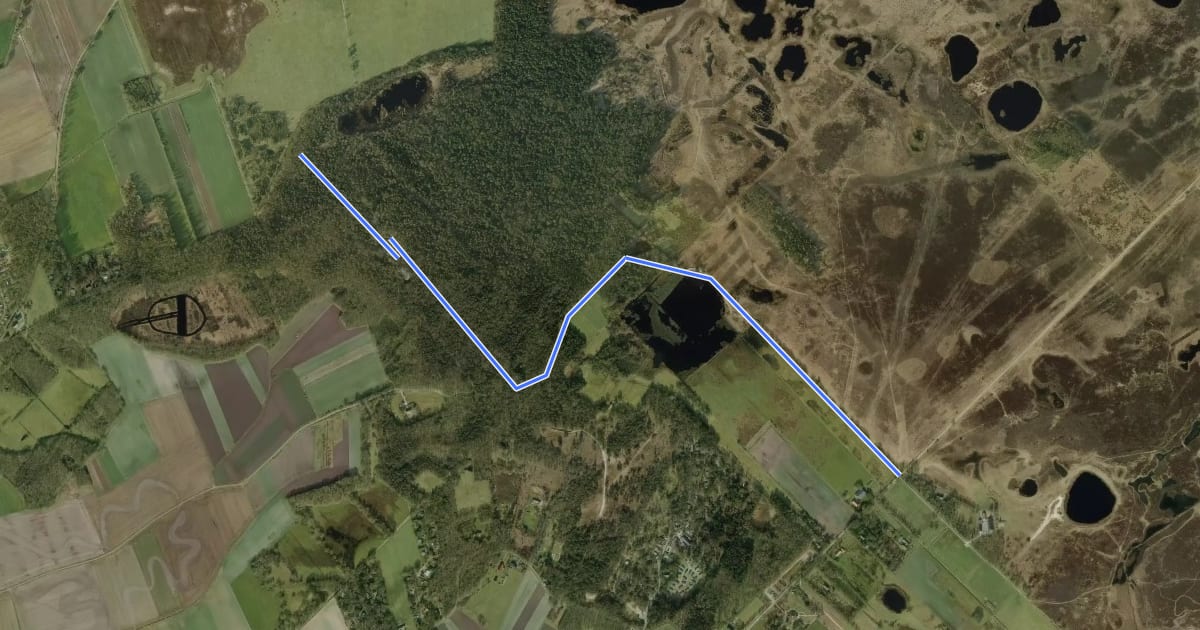 Маршрут 56-57 на спутниковом снимке