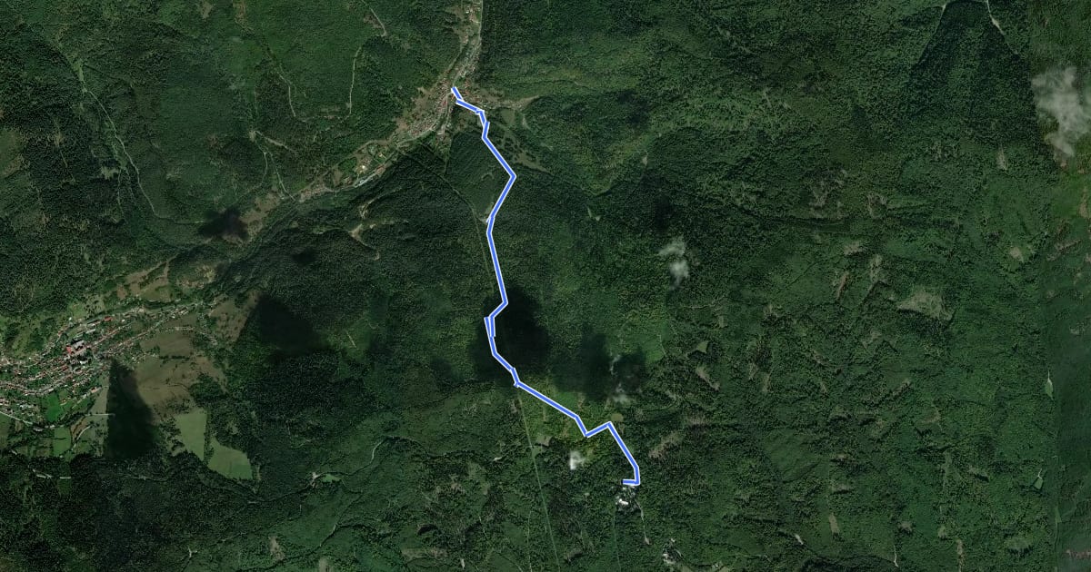 Маршрут 5718a на спутниковом снимке