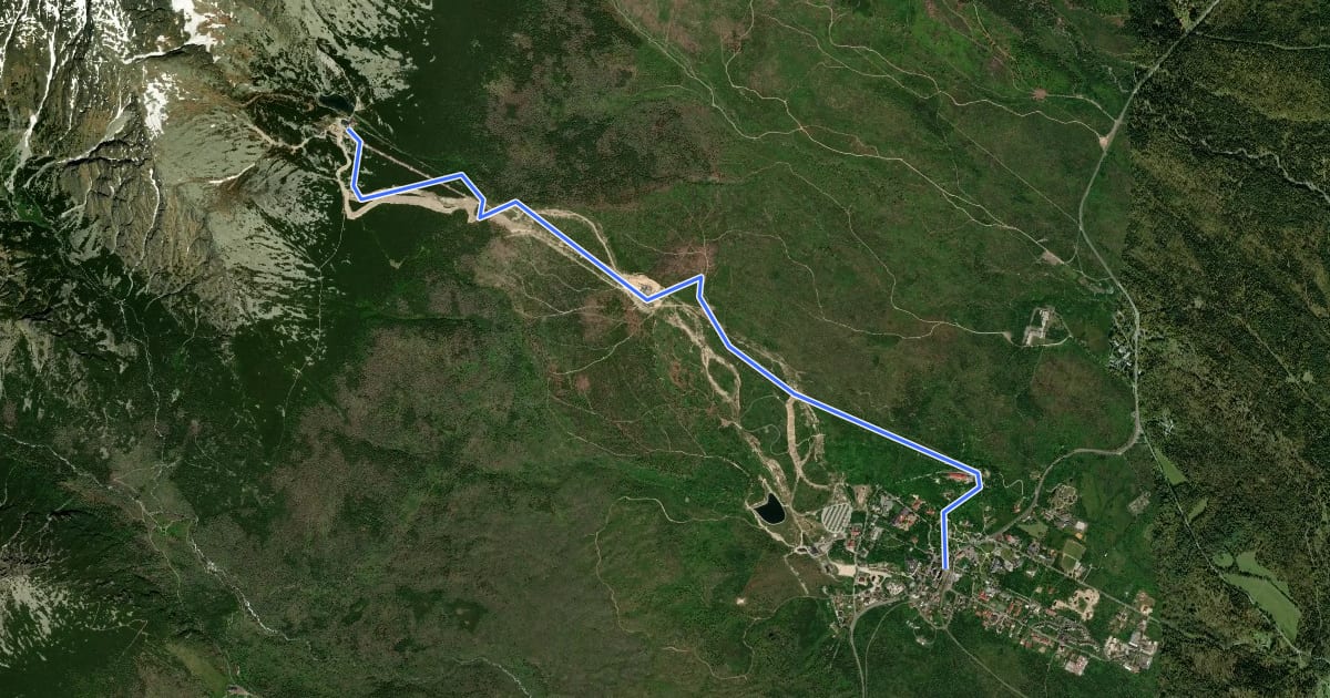 Маршрут 5808 на спутниковом снимке